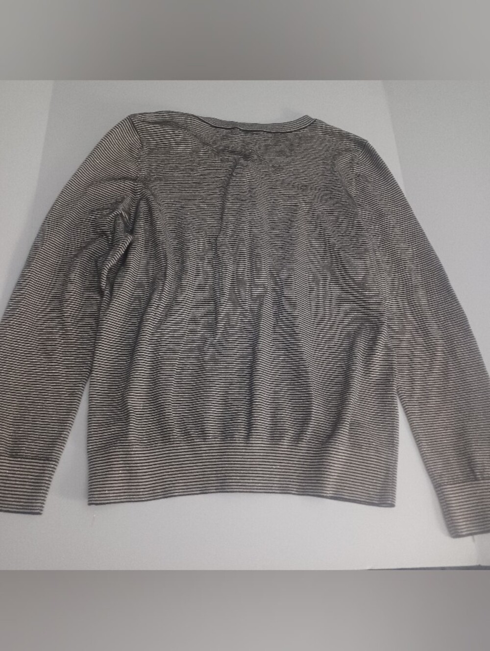Talbots Stripped Cardigan Sz XL Sparkle - Picture 4 of 5